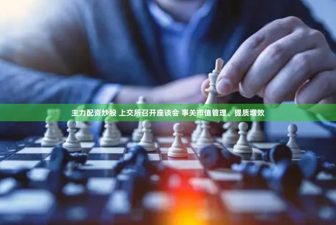 主力配资炒股 上交所召开座谈会 事关市值管理、提质增效